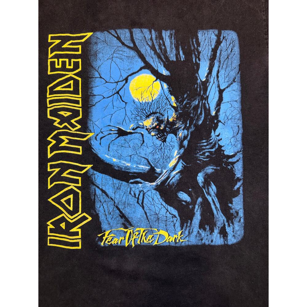 Iron Maiden Fear Of The Dark Album Cover Black  Alstyle T-Shirt Men’s Size M